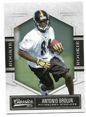 Antonio Brown #107 Football Cards 2010 Panini Classics Prices