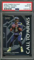 Russell Wilson #CA5 Football Cards 2020 Panini Playoff Call to Arms Prices