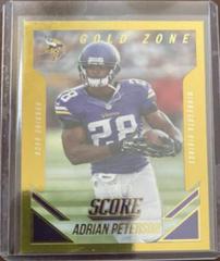 Adrian Peterson [Gold Zone] #144 Football Cards 2015 Panini Score Prices