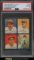 Dickey, Lazzeri, Malone, Ruffing #7D Baseball Cards 1935 Goudey 4 in 1 Prices