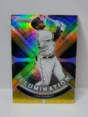Luis Robert [Gold Prizm] #IL-6 Baseball Cards 2021 Panini Prizm Illumination Prices