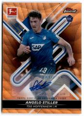 Angelo Stiller [Orange Wave] #BCA-AST Soccer Cards 2021 Topps Finest Bundesliga Autographs Prices