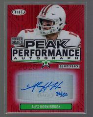Alex Hornibrook [Red] #PKA-AH Football Cards 2020 Sage Hit Peak Performance Autograph Prices