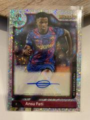 Ansu Fati [Speckle] Soccer Cards 2021 Topps Merlin Chrome UEFA Autographs Prices