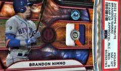 Brandon Nimmo [Red] #SOA-BN Baseball Cards 2022 Topps Tribute Stamp of Approval Relics Prices
