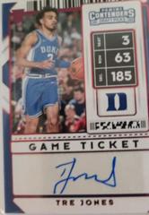Tre Jones [Purple Autograph] #92 Basketball Cards 2020 Panini Contenders Draft Picks Prices