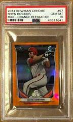 Rhys Hoskins [Orange Refractor] #57 Baseball Cards 2014 Bowman Chrome Mini Prices