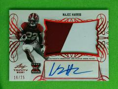 Najee Harris [Red] #PA-NH1 Football Cards 2021 Leaf Trinity Patch Autographs Prices