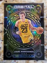 Lauri Markkanen [Yellow Flood] #12 Basketball Cards 2022 Panini Obsidian Orbital Prices