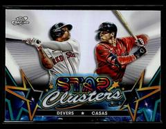 Rafael Devers, Triston Casas Baseball Cards 2023 Topps Cosmic Chrome Stars Clusters Prices