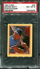 George Brett #36 Baseball Cards 1984 Fleer Stickers Prices