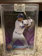 Kyle Schwarber [Autograph Purple] #KS Baseball Cards 2018 Topps Clearly Authentic Prices