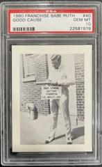 Good Cause #40 Baseball Cards 1980 Franchise Babe Ruth Prices