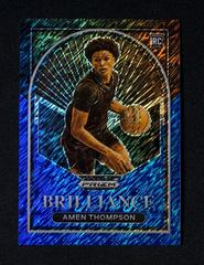 Amen Thompson [Blue Shimmer] #11 Basketball Cards 2023 Panini Prizm Draft Picks Brilliance Prices
