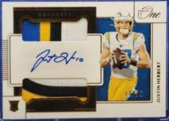 Justin Herbert [Dual Patch Autograph Bronze] #33 Football Cards 2020 Panini One Prices