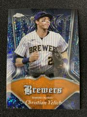 Christian Yelich [Orange Pearl Speckle] #P-5 Baseball Cards 2022 Topps Chrome Pinstriped Prices