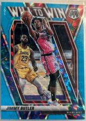 Jimmy Butler [Blue Fluorescent] #4 Basketball Cards 2020 Panini Mosaic Will to Win Prices
