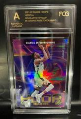 Giannis Antetokounmpo [Holo Artist Proof] Basketball Cards 2021 Panini Hoops Hoopla Prices