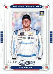 Austin Hill [Blue] #19 Racing Cards 2022 Panini Chronicles Nascar Timeless Treasures Prices