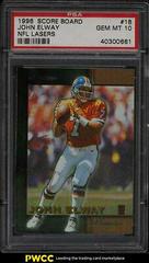 John Elway Football Cards 1996 Panini Score Board NFL Lasers Prices