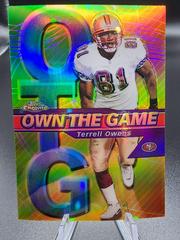 Terrell Owens [Refractor] #OG19 Football Cards 2002 Topps Chrome Own the Game Prices