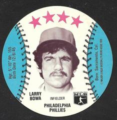 Larry Bowa Baseball Cards 1976 Orbaker's Discs Prices