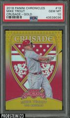 Mike Trout [Gold] Baseball Cards 2018 Panini Chronicles Crusade Prices
