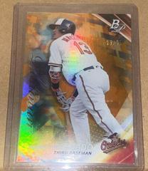 Manny Machado [Orange] #34 Baseball Cards 2017 Bowman Platinum Prices
