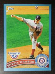 Stephen Strasburg [Blue] #86 Baseball Cards 2011 Topps Opening Day Prices