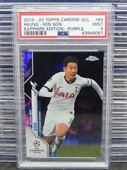 Heung Min Son [Purple] Soccer Cards 2019 Topps Chrome UEFA Champions League Sapphire Prices