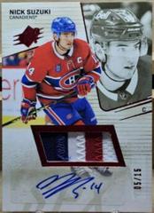 Nick Suzuki [Autograph Patch] #67 Hockey Cards 2022 SPx Prices