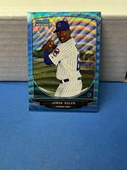 Jorge Soler [Blue Wave Refractor] Baseball Cards 2013 Bowman Chrome Prospect Prices