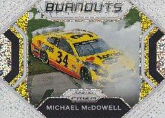 Michael McDowell [White Sparkle] #B5 Racing Cards 2021 Panini Prizm Burnouts Prices