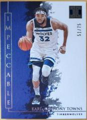 Karl Anthony Towns Basketball Cards 2019 Panini Impeccable Prices
