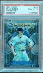 Craig Biggio [w/ Coating] #129 Baseball Cards 1995 Finest Prices