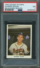 Warren Spahn [Milwaukee Braves] Baseball Cards 1955 Golden Stamps Prices