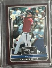 Chipper Jones [Bases Loaded] #71 Baseball Cards 2023 Panini Three and Two Prices