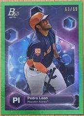 Pedro Leon [Green] #PE-10 Baseball Cards 2022 Bowman Platinum Precious Elements Prices