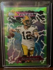 Aaron Rodgers [Green Refractor] #95FRR-AR Football Cards 2015 Topps Finest 1995 Refractor Prices