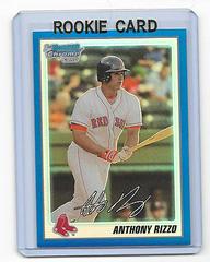 Anthony Rizzo [Blue Refractor] #BCP101 Baseball Cards 2010 Bowman Chrome Prospects Prices