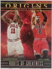 Zach LaVine / DeMar DeRozan [Red] #9 Basketball Cards 2023 Panini Origins Roots of Greatness Prices