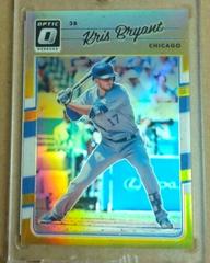 Kris Bryant [Gold] #83 Baseball Cards 2017 Panini Donruss Optic Prices