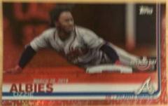 Ozzie Albies [Sliding Red Foil] Baseball Cards 2019 Topps Opening Day Prices
