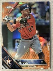 Jose Altuve [Orange Refractor] Baseball Cards 2016 Topps Chrome Prices