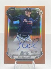 Kolby Allard [Orange Refractor] Baseball Cards 2019 Bowman Sterling Rookie Autographs Prices