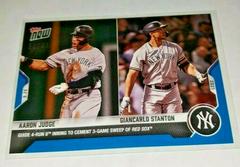 Aaron Judge, Giancarlo Stanton [Blue] #868 Baseball Cards 2021 Topps Now Prices