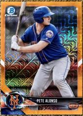 Pete Alonso [Orange Refractor] Baseball Cards 2018 Bowman Mega Box Chrome Prices