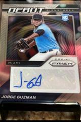 Jorge Guzman Baseball Cards 2021 Panini Prizm Debut Signatures Prices