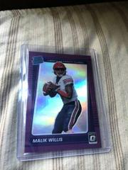 Malik Willis [Purple] #12 Football Cards 2022 Panini Chronicles Draft Picks Prices