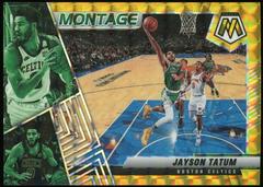 Jayson Tatum [Gold] Basketball Cards 2021 Panini Mosaic Montage Prices